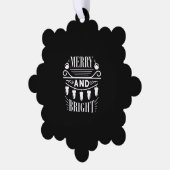 と明メリーるい電球ライトクリスマスホリデークリスマス オーナメントカード (左)