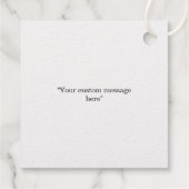 "と明メリーるい"カスタマイズ可能フォイルメッセージカード フェイバータグ (裏面)