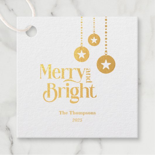 "と明メリーるい"カスタマイズ可能フォイルメッセージカード フェイバータグ (正面)