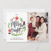 "と明メリーるい"フェスティバルハンド絵を描リース シーズンカード (正面)