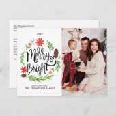 "と明メリーるい"フェスティバルハンド絵を描リース シーズンポストカード (正面/裏面)