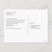 "と明メリーるい"フェスティバルハンド絵を描リース シーズンポストカード (裏面)