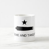 と来Gonzalesのテキサス州国旗の戦いを取る コーヒーマグカップ (中央)