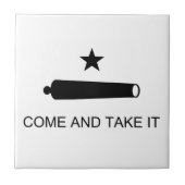 と来Gonzalesのテキサス州国旗の戦いを取る タイル (正面)