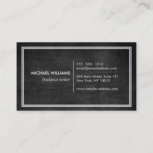 と洗練素朴されたメンズのクラシック弓タイのロゴ 名刺 (裏面)