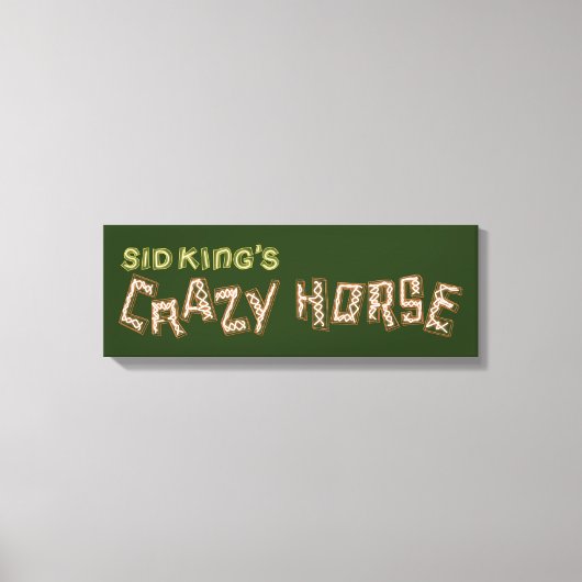 と王の熱狂する馬 キャンバスプリント (正面)