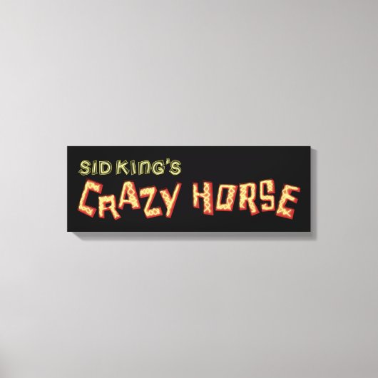 と王の熱狂する馬 キャンバスプリント (正面)