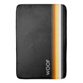 と男らしゲイはスタイリッシュプライド国旗WOOF バスマット (正面縦)