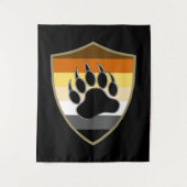 と男らしゲイベお洒落アプライド国旗woof タペストリー (正面)