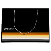 と男らしゲイベお洒落アプライド国旗woof ラージペーパーバッグ (正面)