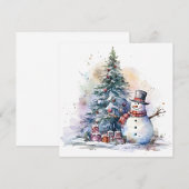 "と疑問に思Whimsy:クリスマス魔法の発見" ノートカード (正面/裏面)