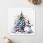 "と疑問に思Whimsy:クリスマス魔法の発見" ノートカード (正面/裏面インサイチュ)