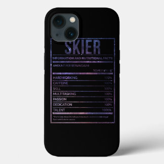 と素晴らし栄養ラおもしろいベルSkis Skier S iPhone 13ケース