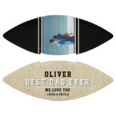 と素朴ブラック最高のパパEver Father's Day写真 アメリカンフットボール (パネル)