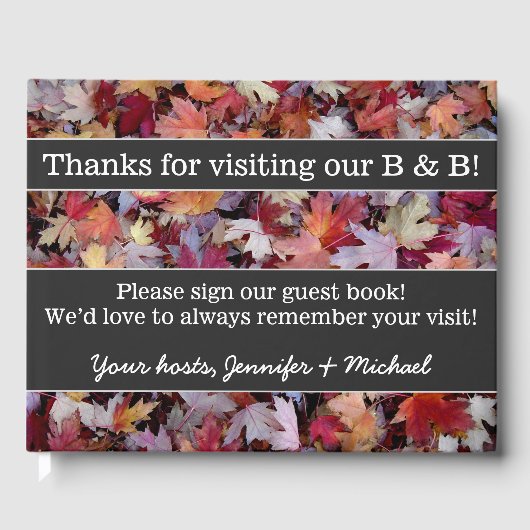 と素朴ベーシックB&Bゲストブック ゲストブック (正面)