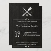 と素朴BBQ招待状 招待状 (正面/裏面)