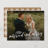 と結婚したのメリー写真クリスマスカード (正面/裏面)