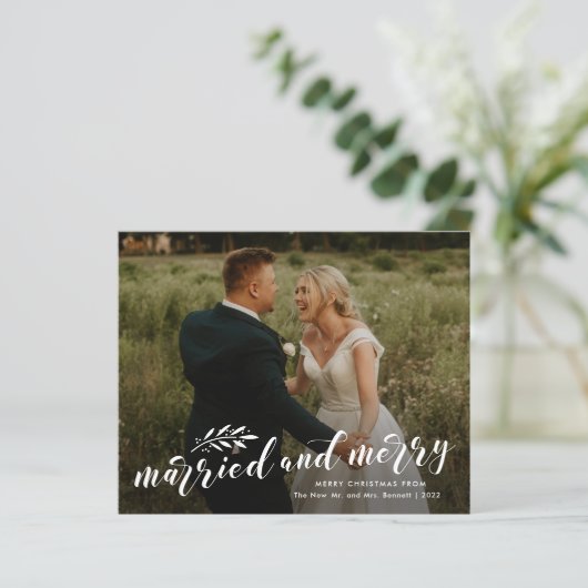 と結婚したのメリー写真クリスマスカード (スタンド正面)