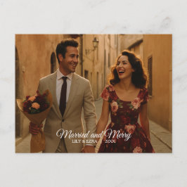 と結婚したはっメリーき 案内ポストカード