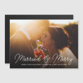 と結婚したフォトオメリーーバーレイ磁気カード (正面/裏面)