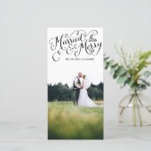 と結婚したブラックメリーハンドレタードホリデー シーズンカード (スタンド正面)