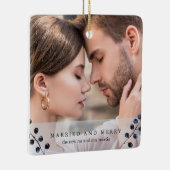 と結婚したブルーメリーウィンターベリーの写真 セラミックオーナメント (右)