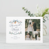 と結婚したマルチメリーフォト初めてのクリスマスカード シーズンカード (スタンド正面)
