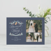 と結婚したマルチメリーフォト初めてのクリスマスカード シーズンカード (スタンド正面)