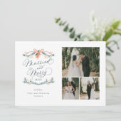 と結婚したマルチメリーフォト初めてのクリスマスカード シーズンカード (スタンド正面)