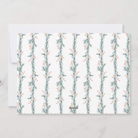 と結婚したマルチメリーフォト初めてのクリスマスカード シーズンカード (裏面)