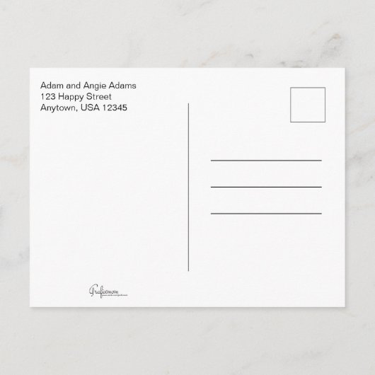 と結婚した初めてのクリスマスメリー写真 シーズンポストカード (裏面)