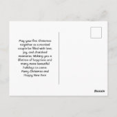 と結婚した結婚クリスマスフォト ポストカード (裏面)