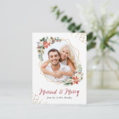 と結婚した金ゴールドメリー幾何学新着写真 シーズンポストカード (スタンド正面)