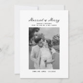 と結婚したBow写真メリークリスマス新婚 シーズンカード (正面)