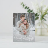 と結婚したBright 2フォトタイポグラフィ結婚ズ シーズンポストカード (スタンド正面)