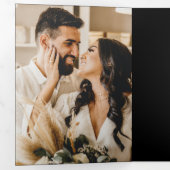 と結婚したBright Black Script 4の写真 三つ折りクリスマスカード (内部最初)