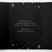 と結婚したBright Black Script 4の写真 三つ折りクリスマスカード (内部中)