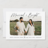 と結婚したBright Black Script Photo シーズンカード (正面)