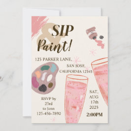 と絵を描招待状ワインの試飲 招待状