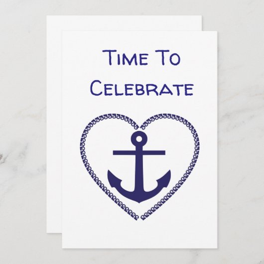 **と航海の湖スタイル**任意のパーティの招待状 招待状 (正面/裏面)