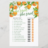 と言った – オレンジ (正面)