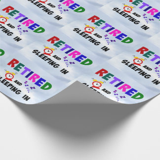 と退職したスリープ、おもしろいデザイン ラッピングペーパー