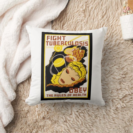 ～と闘って健康の規則に従う クッション (ブランケット)