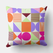 と鮮やか抽象芸術カラフル幾何学的パターン クッション (裏面)