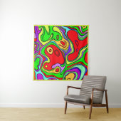 と鮮やか抽象芸術パタカラフルーンアート タペストリー (インサイチュ)