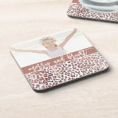 とBright Leopardメリー Printフォトホリデー コースター (左側)