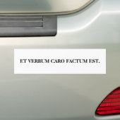 とVerbumのcaroのfactum米国東部標準時刻 バンパーステッカー (車上)