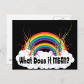 どういう意味だ？二重虹 ポストカード (正面/裏面)