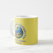 どういたしまして。移国際的動日 コーヒーマグカップ (正面左)