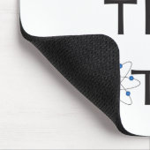 どうかしましたか? 原子の粒子の白のマウスパッド マウスパッド (コーナー)